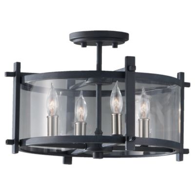 Ethan Semi-Flushmount by Feiss - Starlight Lighting USA and Canada